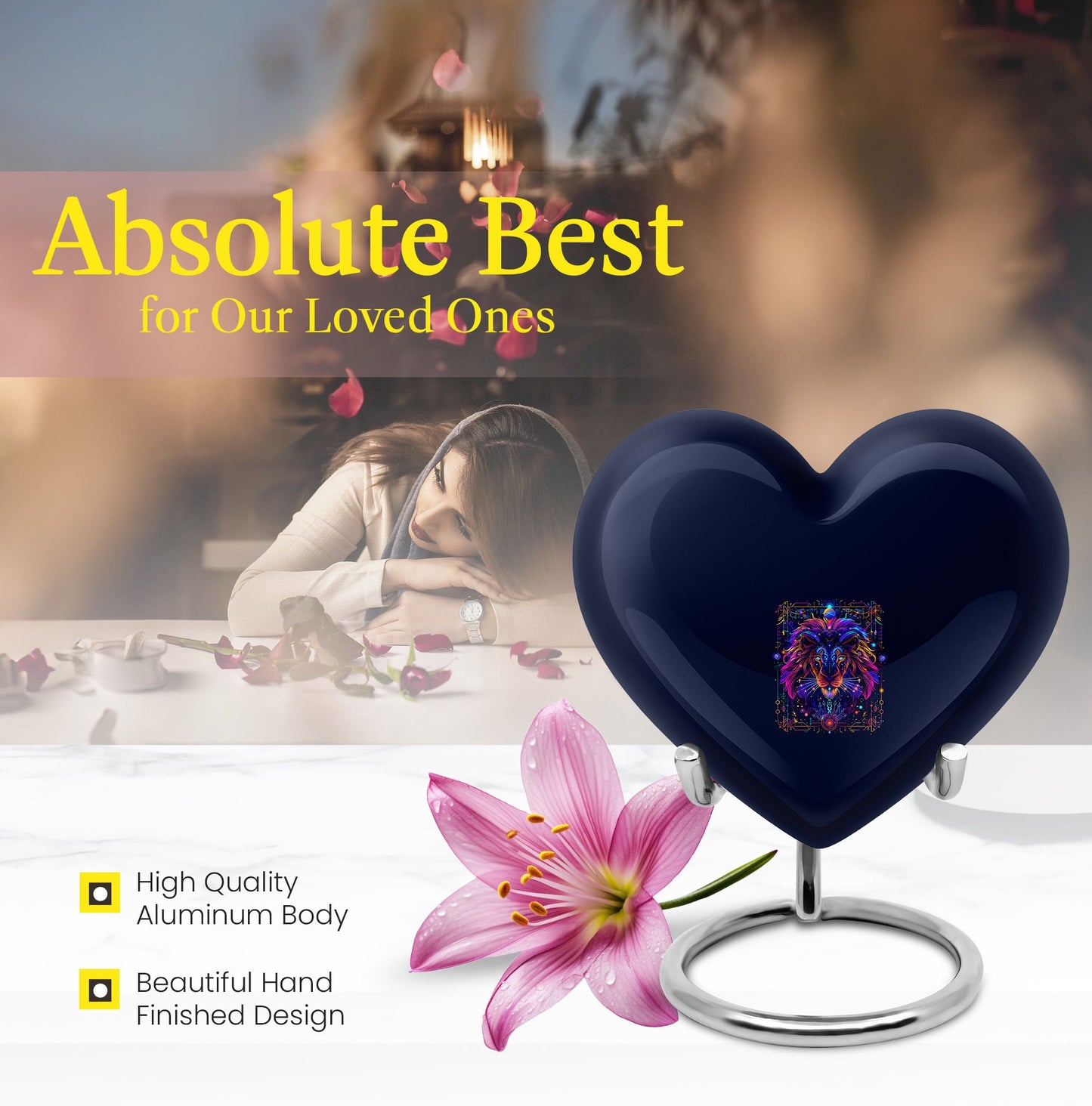 Zodiac heart urn