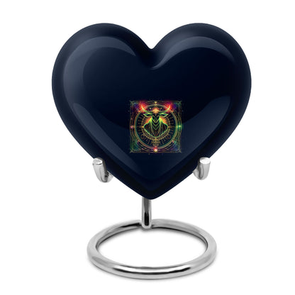 Zodiac Heart Urn For Ashes.
