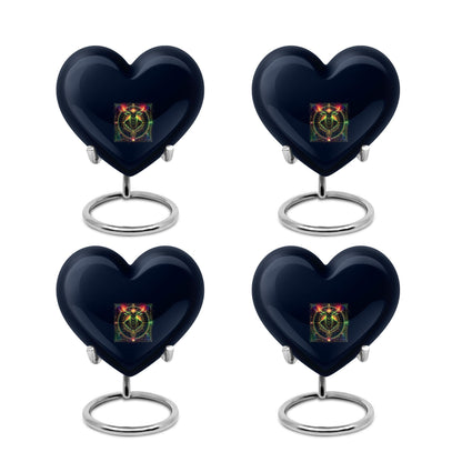 Zodiac Heart Urn For Ashes.