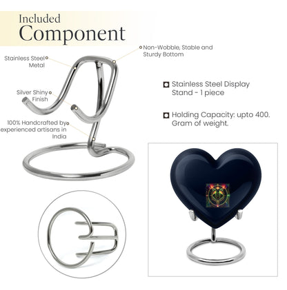 Zodiac Heart Urn For Ashes.