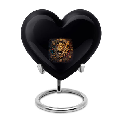 Personalized Lion Cremation Urn for Men - 10-inch, 200 cu in - Yatskia