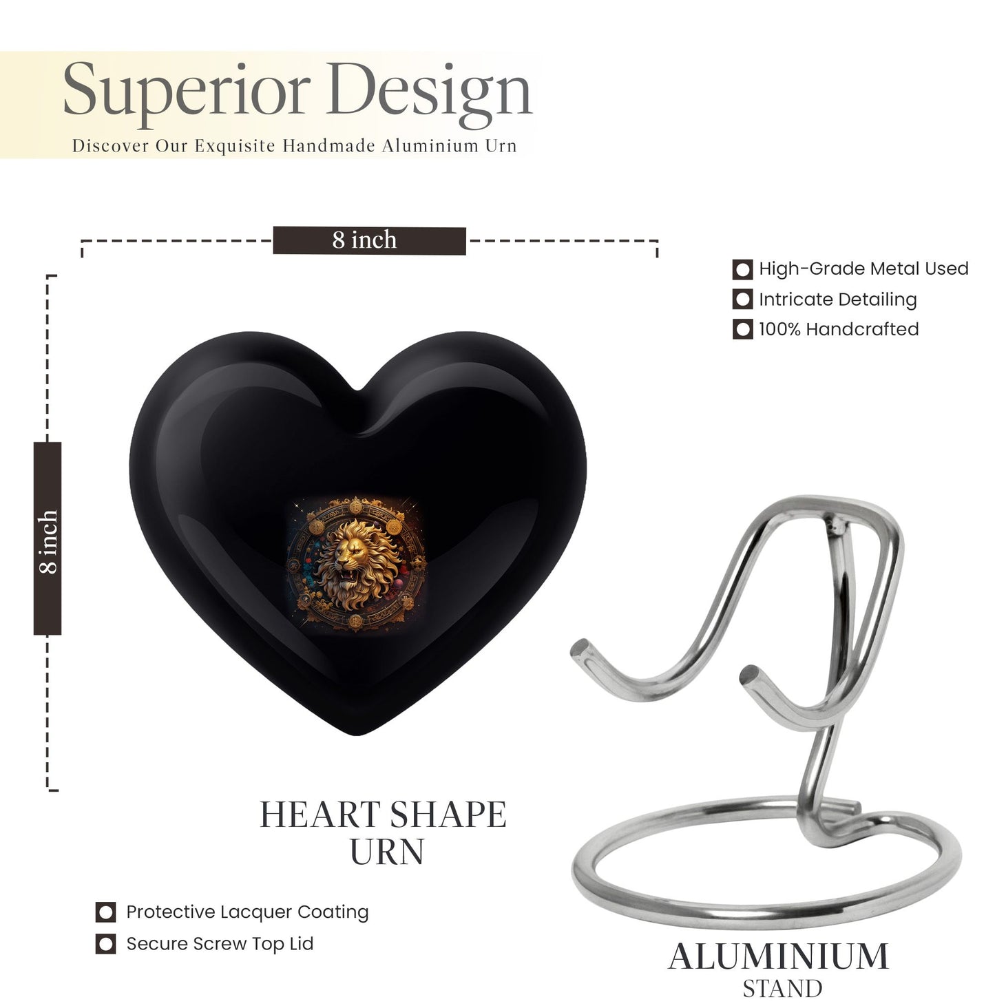 Heart Urn for ashes.