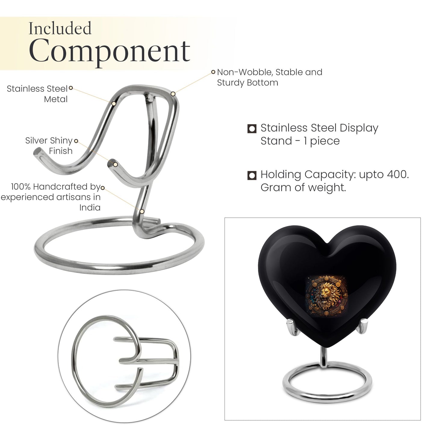 Heart Urn for ashes.