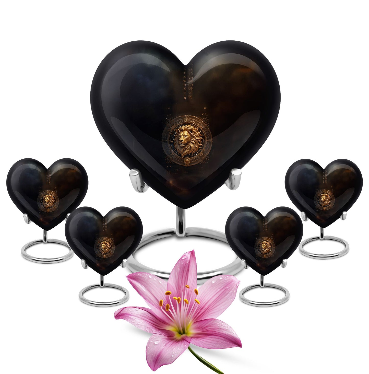 heart-shaped Zodiac urn