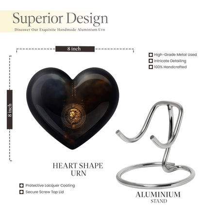 heart-shaped Zodiac urn