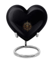 Heart-shaped zodiac-themed cremation urn