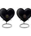 Heart-shaped zodiac-themed cremation urn