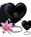 Heart-shaped zodiac-themed cremation urn