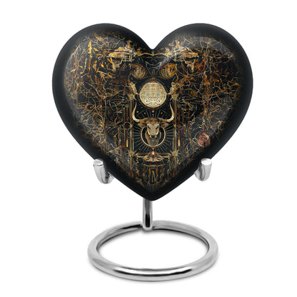 Personalized Zodiac Cremation Urn for Human Ashes - 10-inch, 200 cu in - Yatskia
