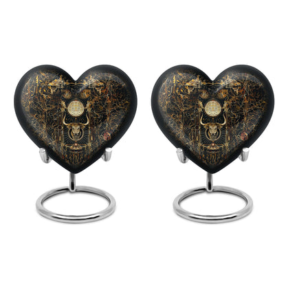 Personalized Zodiac Cremation Urn for Human Ashes - 10-inch, 200 cu in - Yatskia
