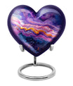 Purple Abstract Memorial Ashes Urn For Mom - Cremation Urns For Women