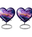 Purple Abstract Memorial Ashes Urn For Mom - Cremation Urns For Women