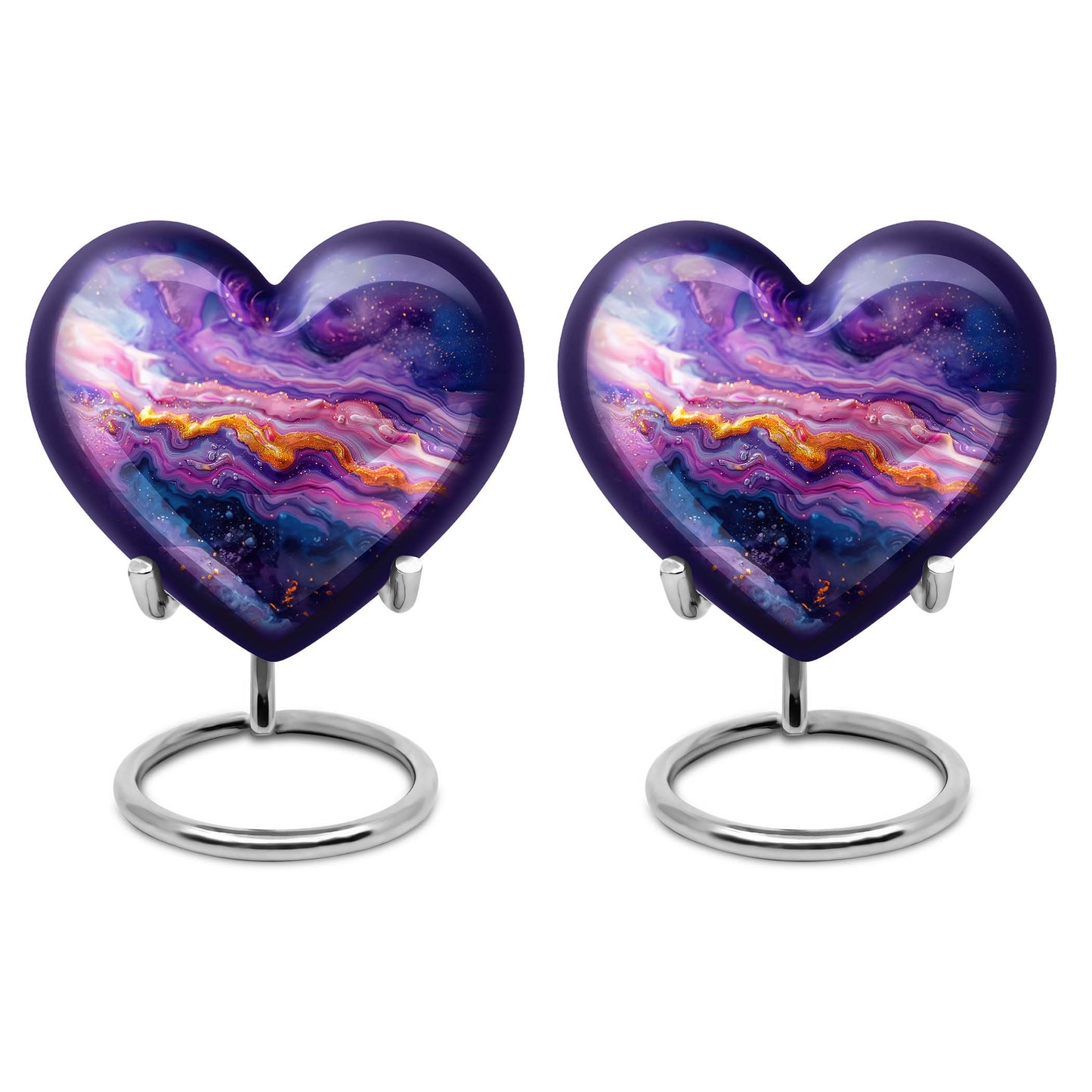 Purple Personalized Mother Cremation Urn for Mom - 10-inch, 200 cu in - Yatskia