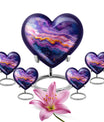 Purple Abstract Memorial Ashes Urn For Mom - Cremation Urns For Women