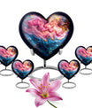 Vibrant Swirl Heart Urn