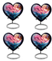 Vibrant Swirl Heart Urn