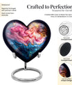 Vibrant Swirl Heart Urn