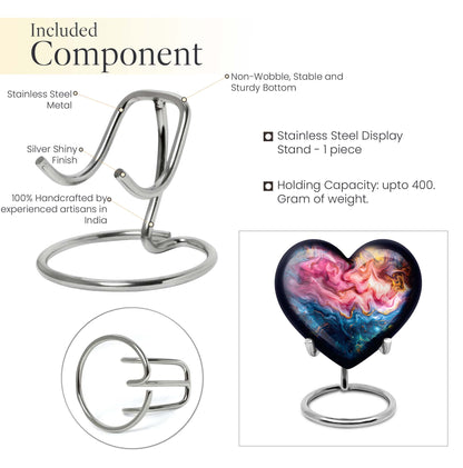 Vibrant Swirl Heart Urn