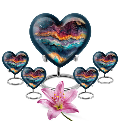 Vibrant Swirl Urn for adult male