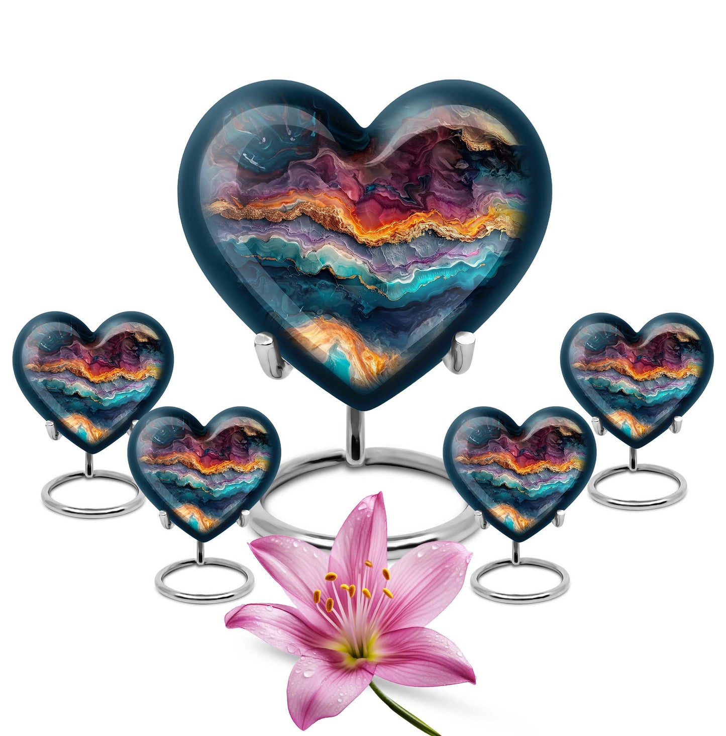 Personalized Marble Memorial Urn for Adult - 10-inch, 200 cu in - Yatskia