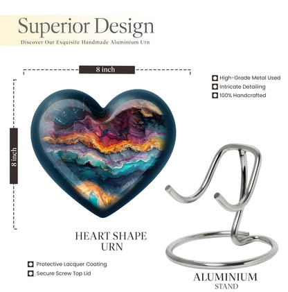Vibrant Swirl Urn for adult male