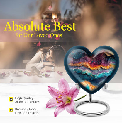 Vibrant Swirl Urn for adult male