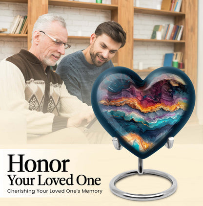 Vibrant Swirl Urn for adult male