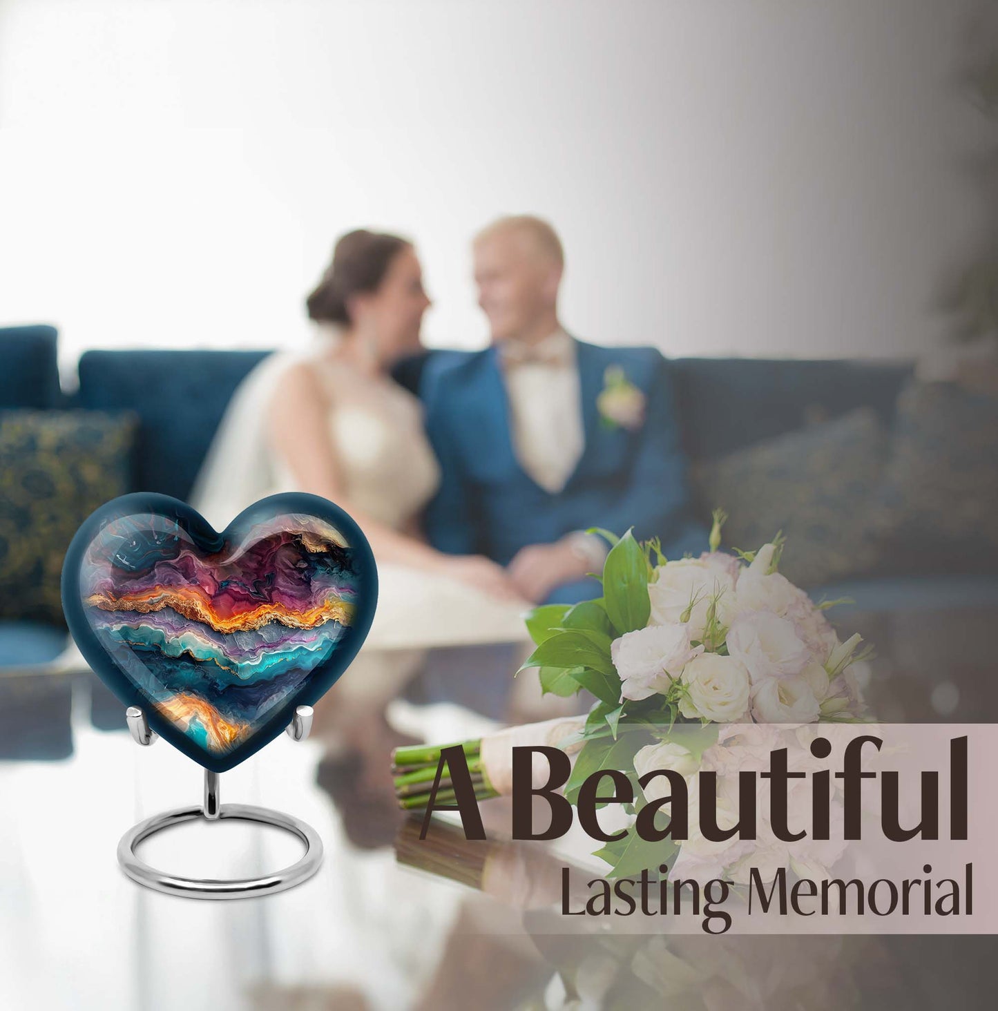 Vibrant Swirl Urn for adult male
