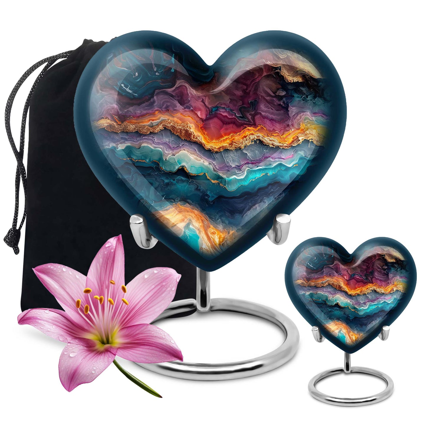 Vibrant Swirl Urn for adult male