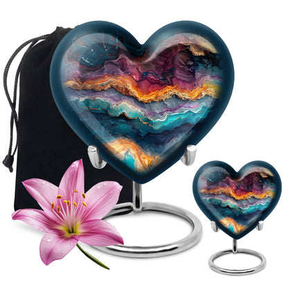 Vibrant Swirl Urn for adult male