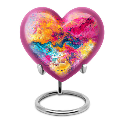 Colorful Personalized Marble Keepsake Urn for Human Ashes - 10-inch, 200 cu in - Yatskia