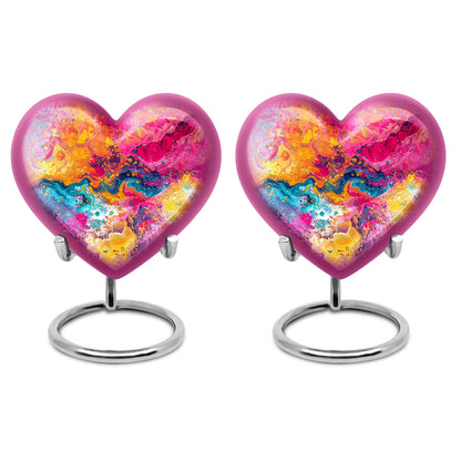 Colorful Personalized Marble Keepsake Urn for Human Ashes - 10-inch, 200 cu in - Yatskia