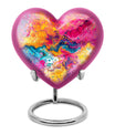 Vibrant Swirl Heart Urn