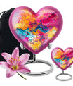 Vibrant Swirl Heart Urn