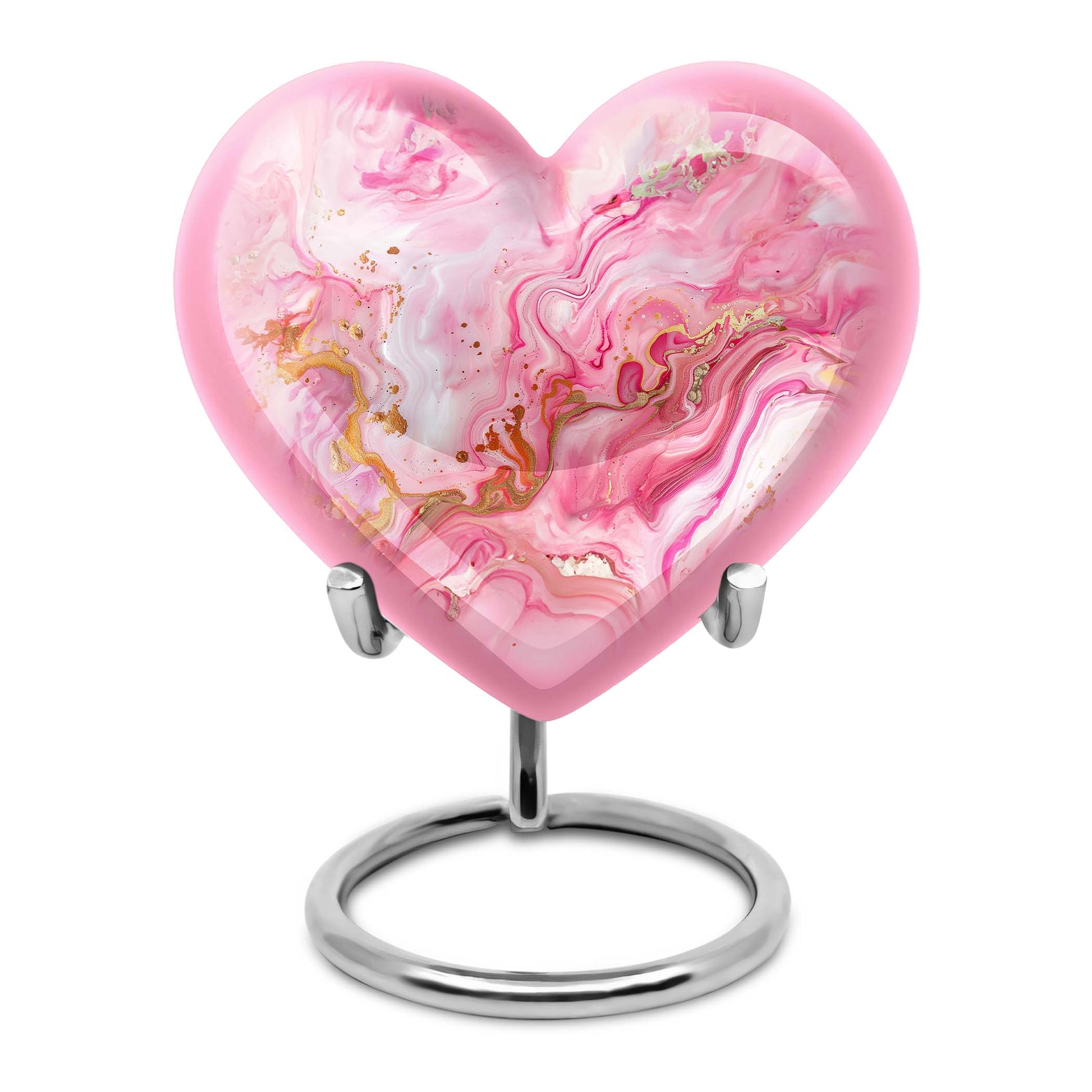Vibrant Swirl Heart Urn for ashes
