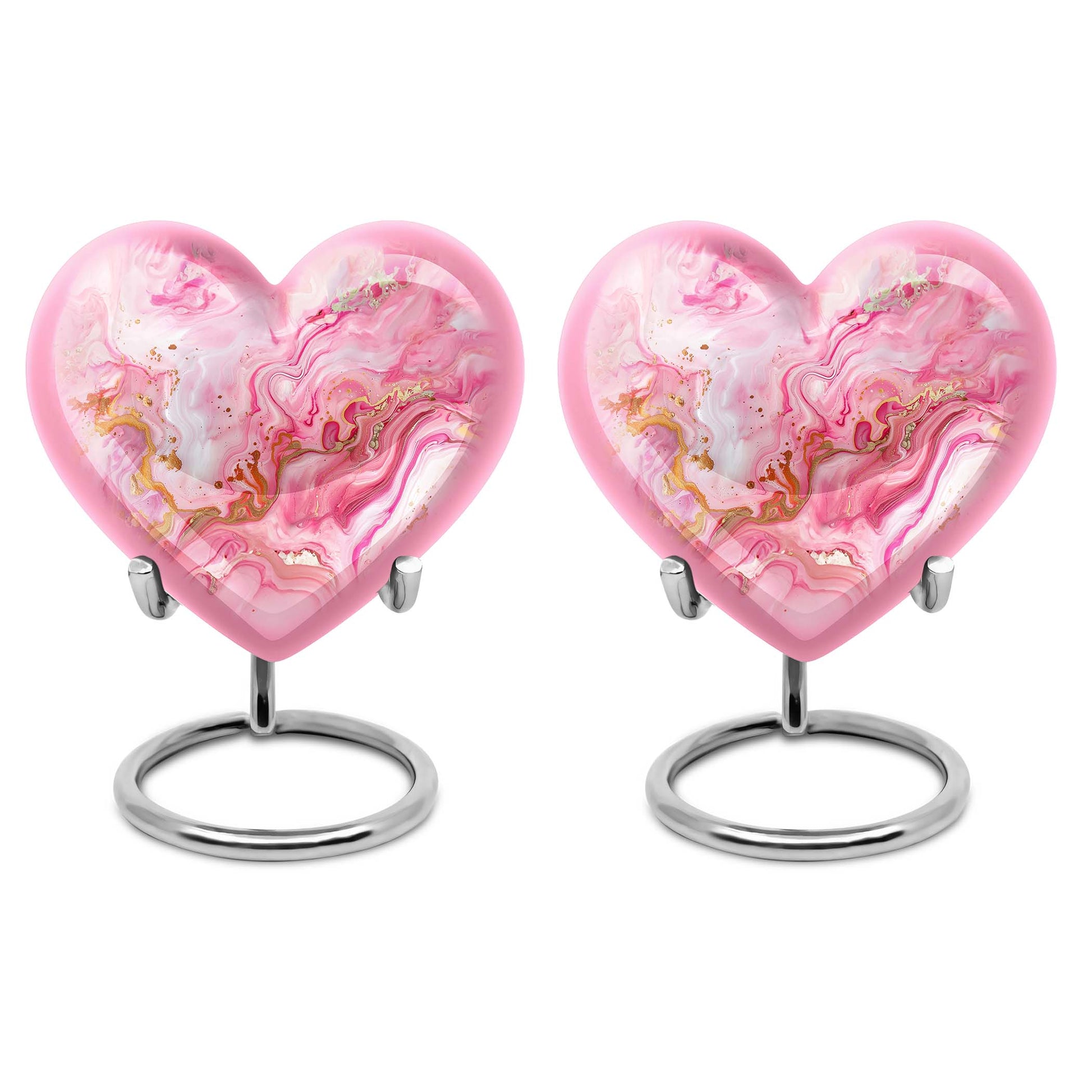 Vibrant Swirl Heart Urn for ashes