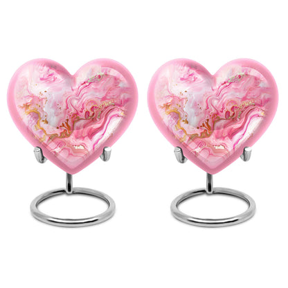 Vibrant Swirl Heart Urn for ashes