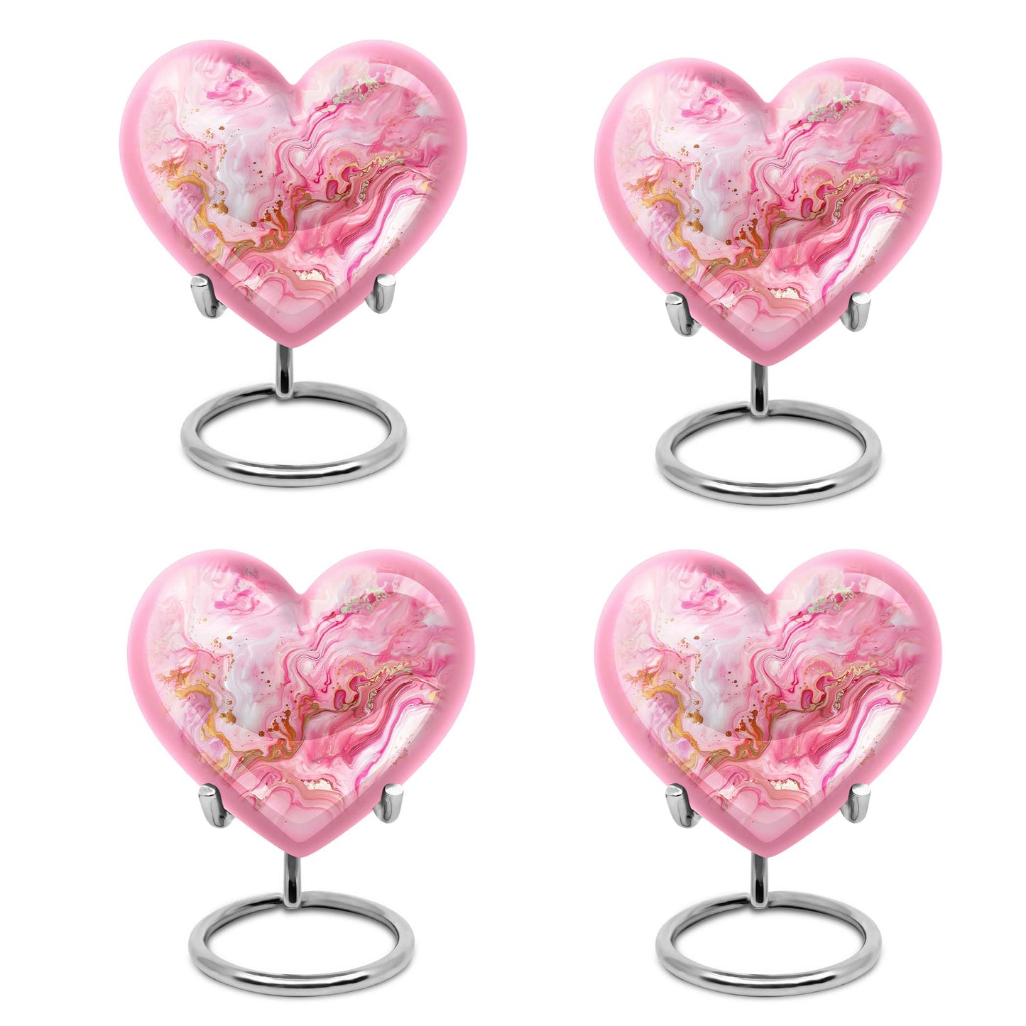 Vibrant Swirl Heart Urn for ashes