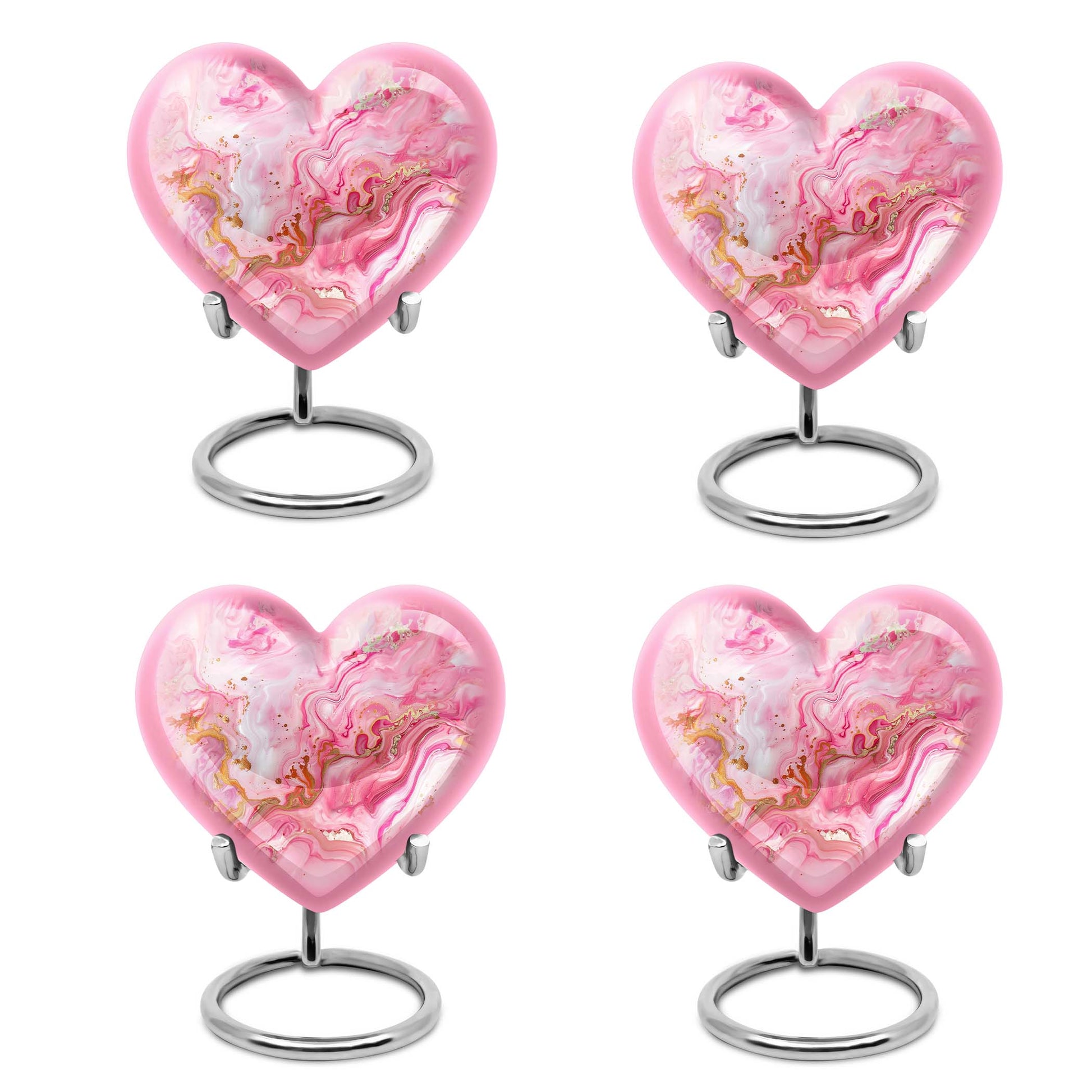 Vibrant Swirl Heart Urn for ashes