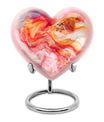 vibrant swirl heart urn