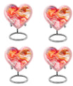 vibrant swirl heart urn