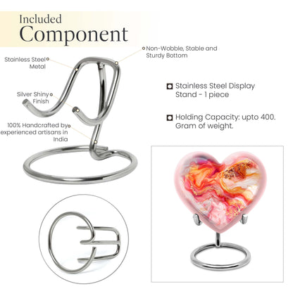 vibrant swirl heart urn