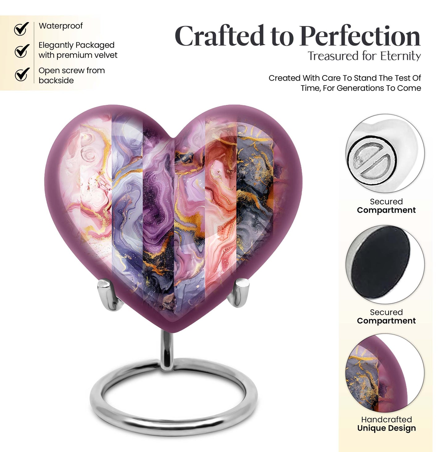 Vibrant Swirl Funeral Urn
