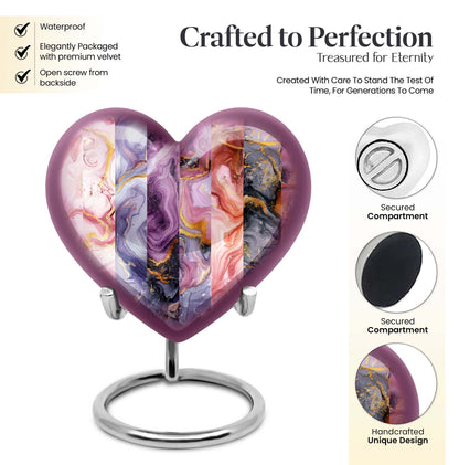Vibrant Swirl Funeral Urn
