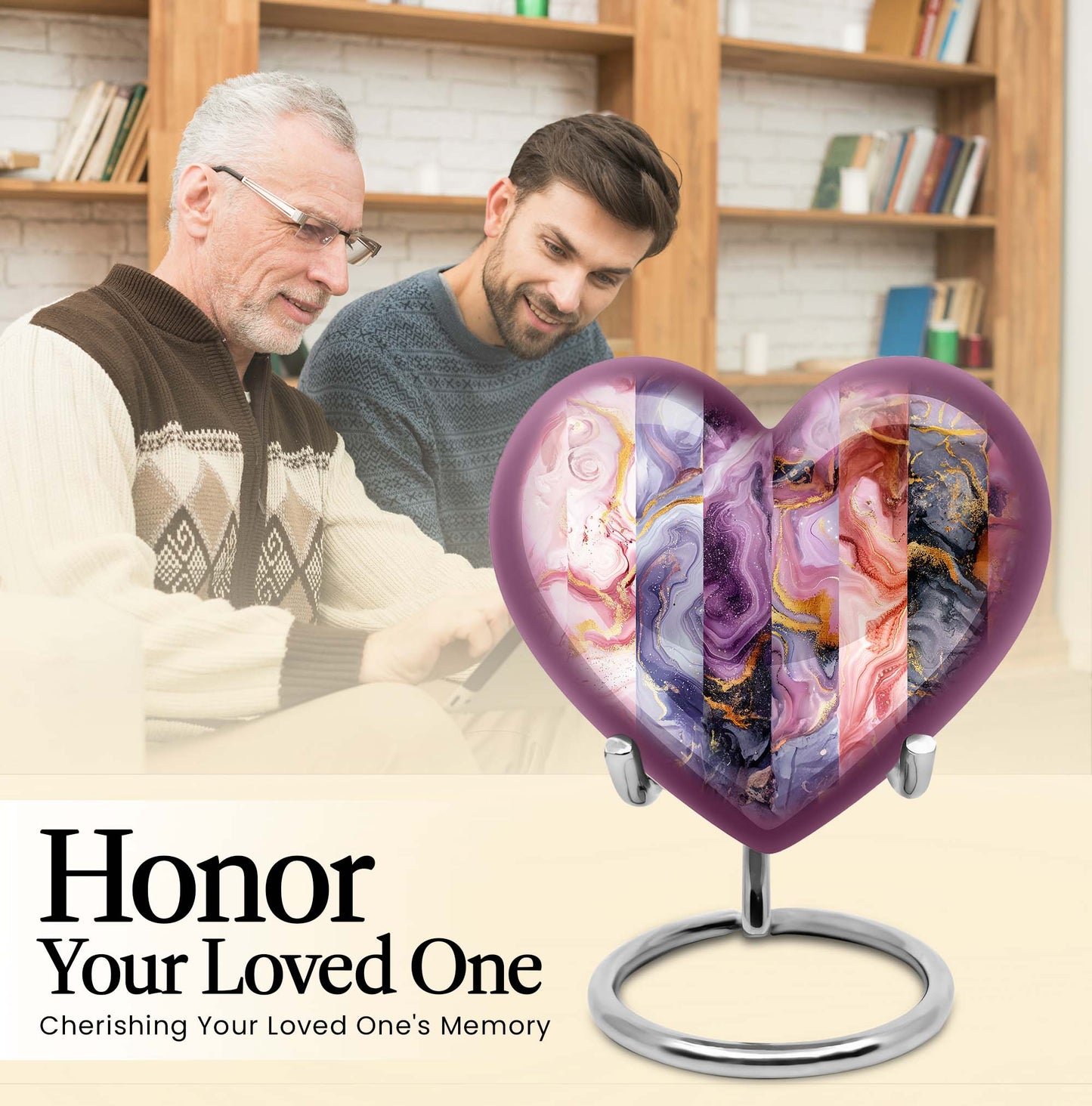 Vibrant Swirl Funeral Urn