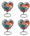 Vibrant Swirl Urn for adult women