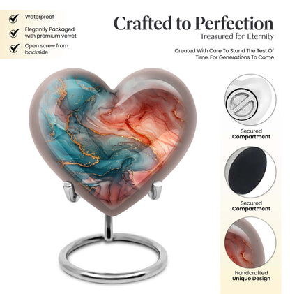 Vibrant Swirl Urn for adult women