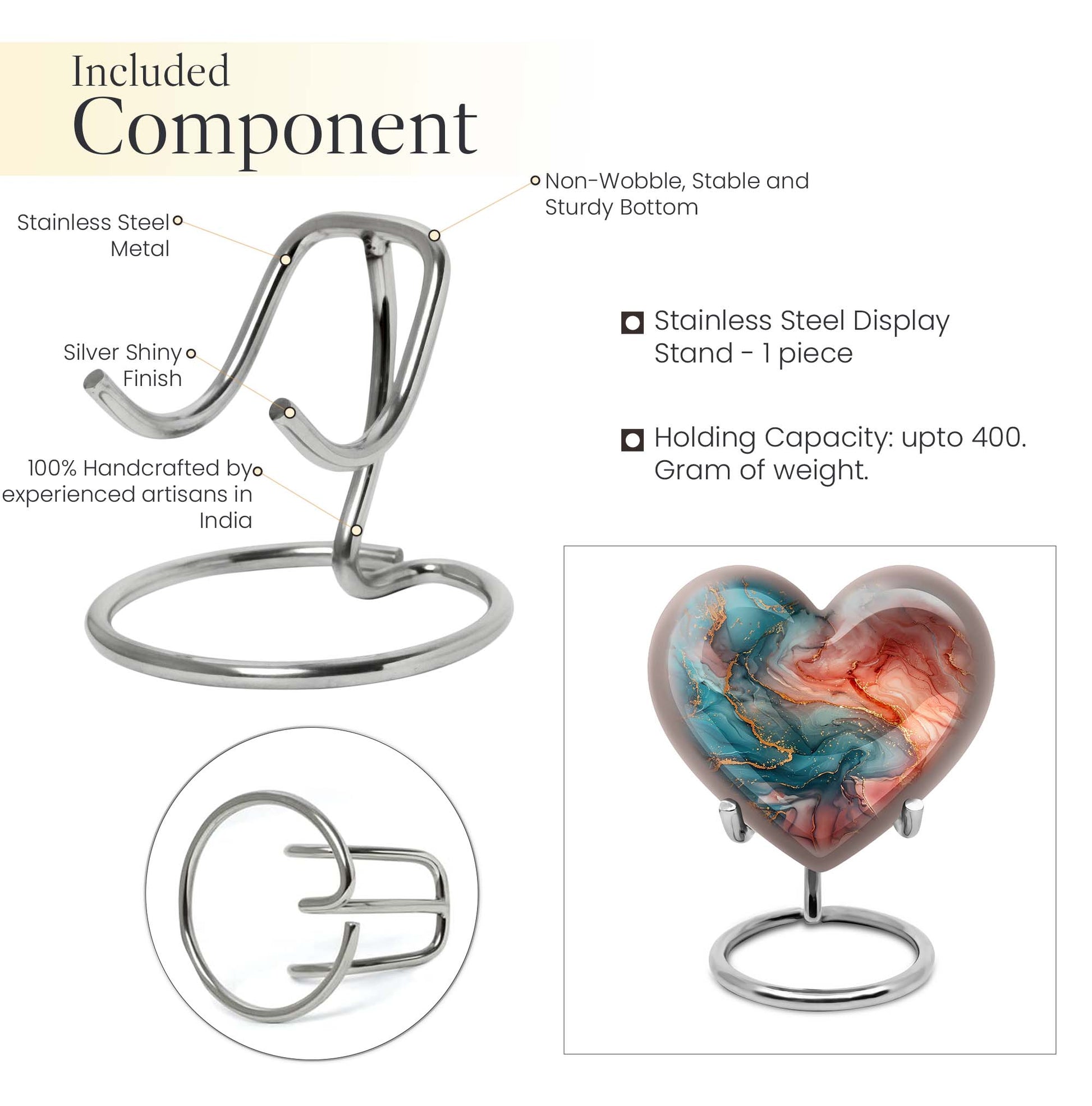 Vibrant Swirl Urn for adult women