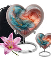 Vibrant Swirl Urn for adult women