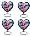 Vibrant Swirl Heart Urn for ashes